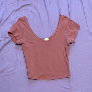 Fashion Nova scoop neck crop top